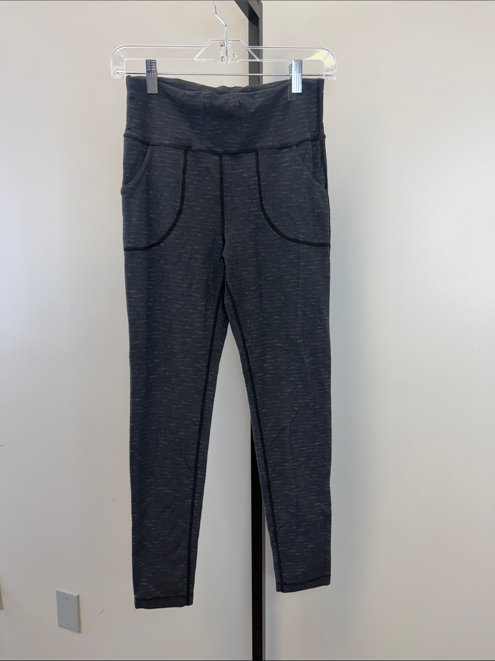 lululemon athletica Women's Dark Gray High-Rise Leggings with Front Pockets